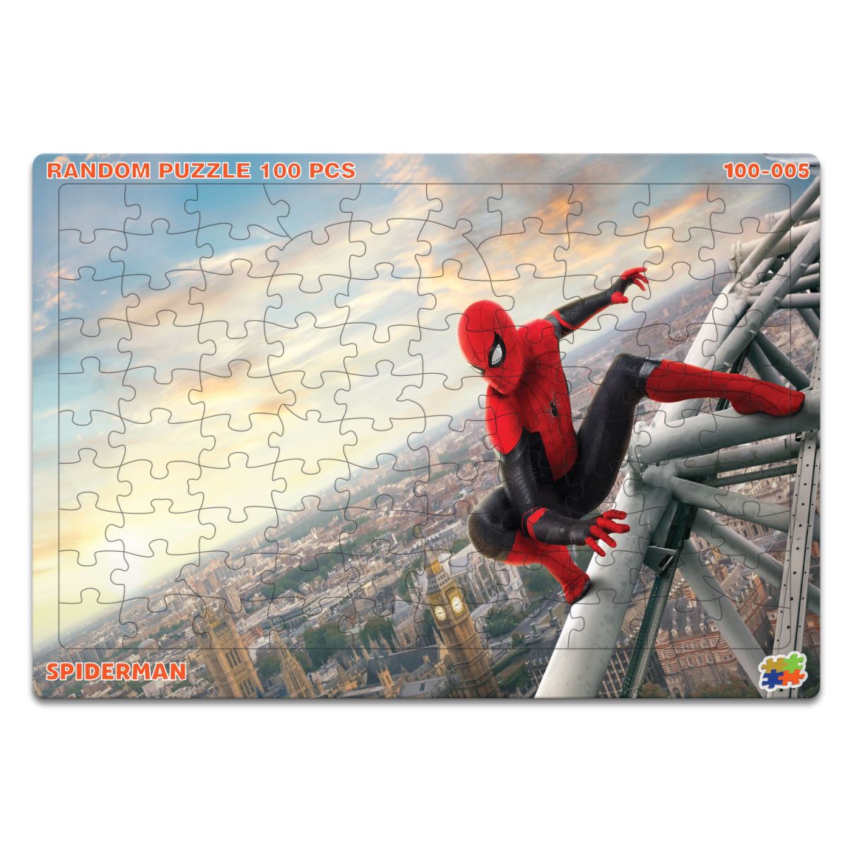 Bảng xếp hình 100 mảnh Random - Spiderman