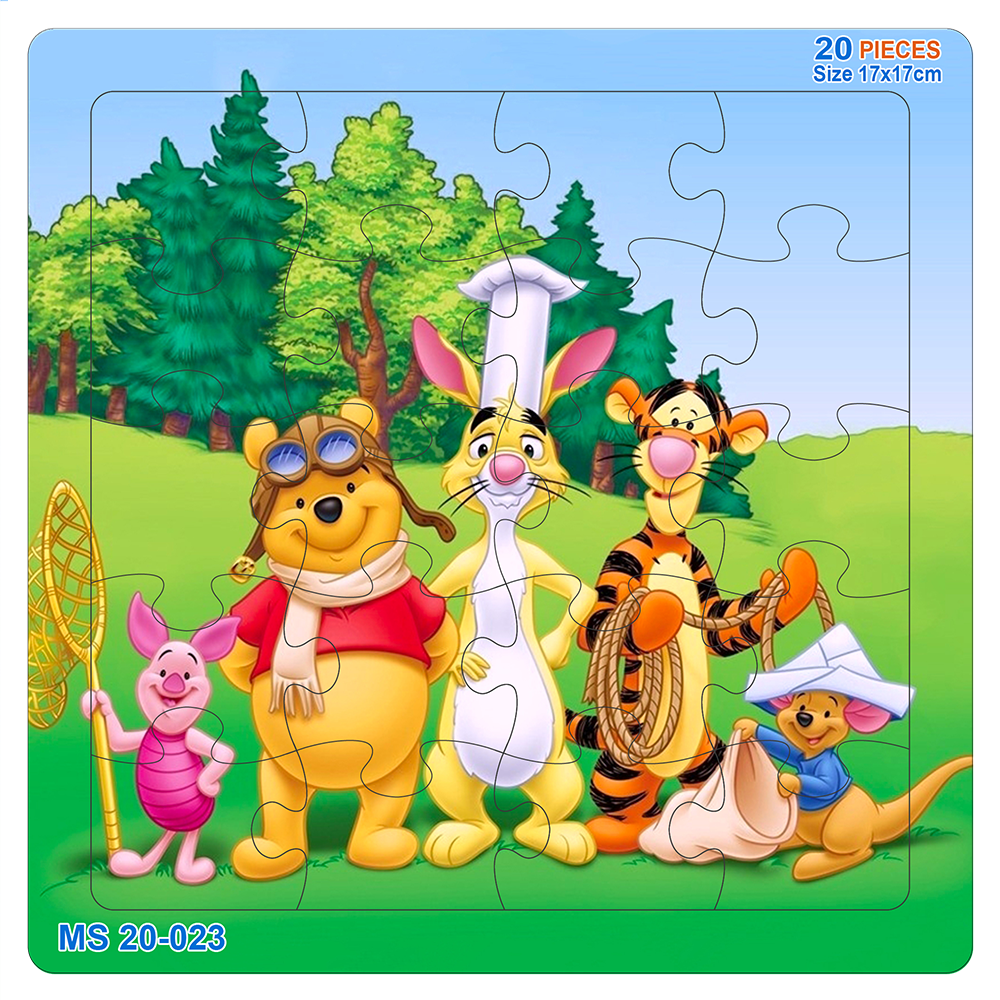 Đồ chơi xếp hình 20 mảnh Gấu Pooh(17x17cm)