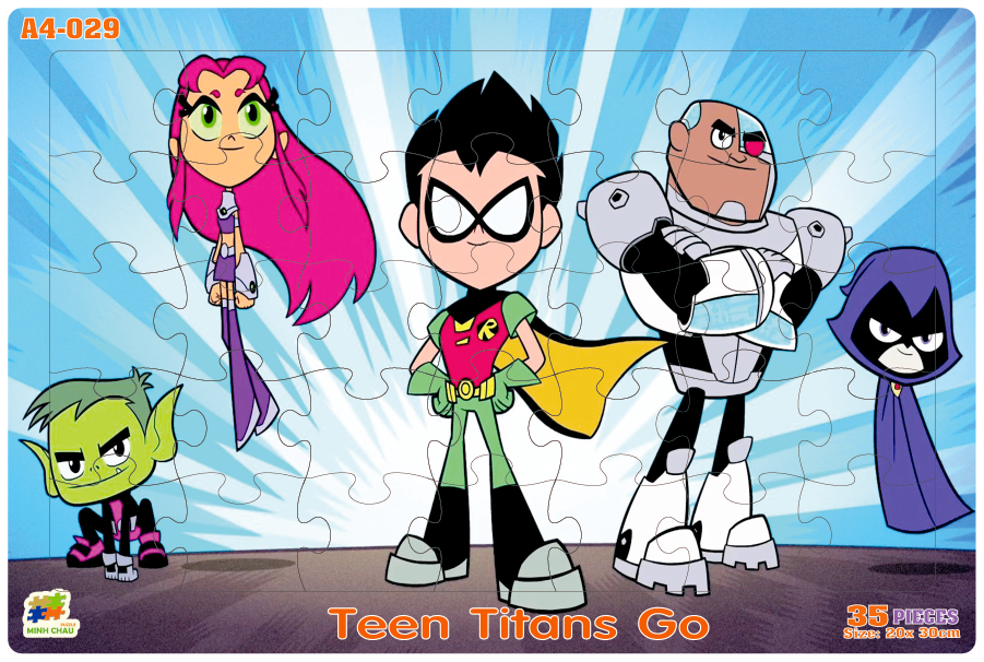 Đồ chơi xếp hình 35 mảnh Teem titans Go (20x30cm)
