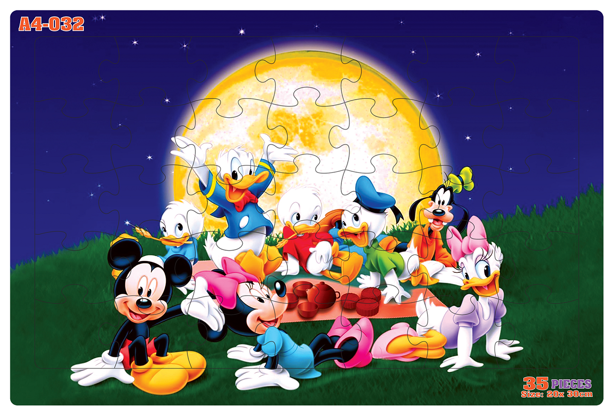Đồ chơi xếp hình 35 mảnh Donal & Mickey (20x30cm)