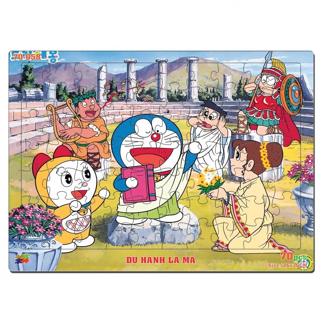 Đồ chơi xếp hình 70 mảnh du hành la mã