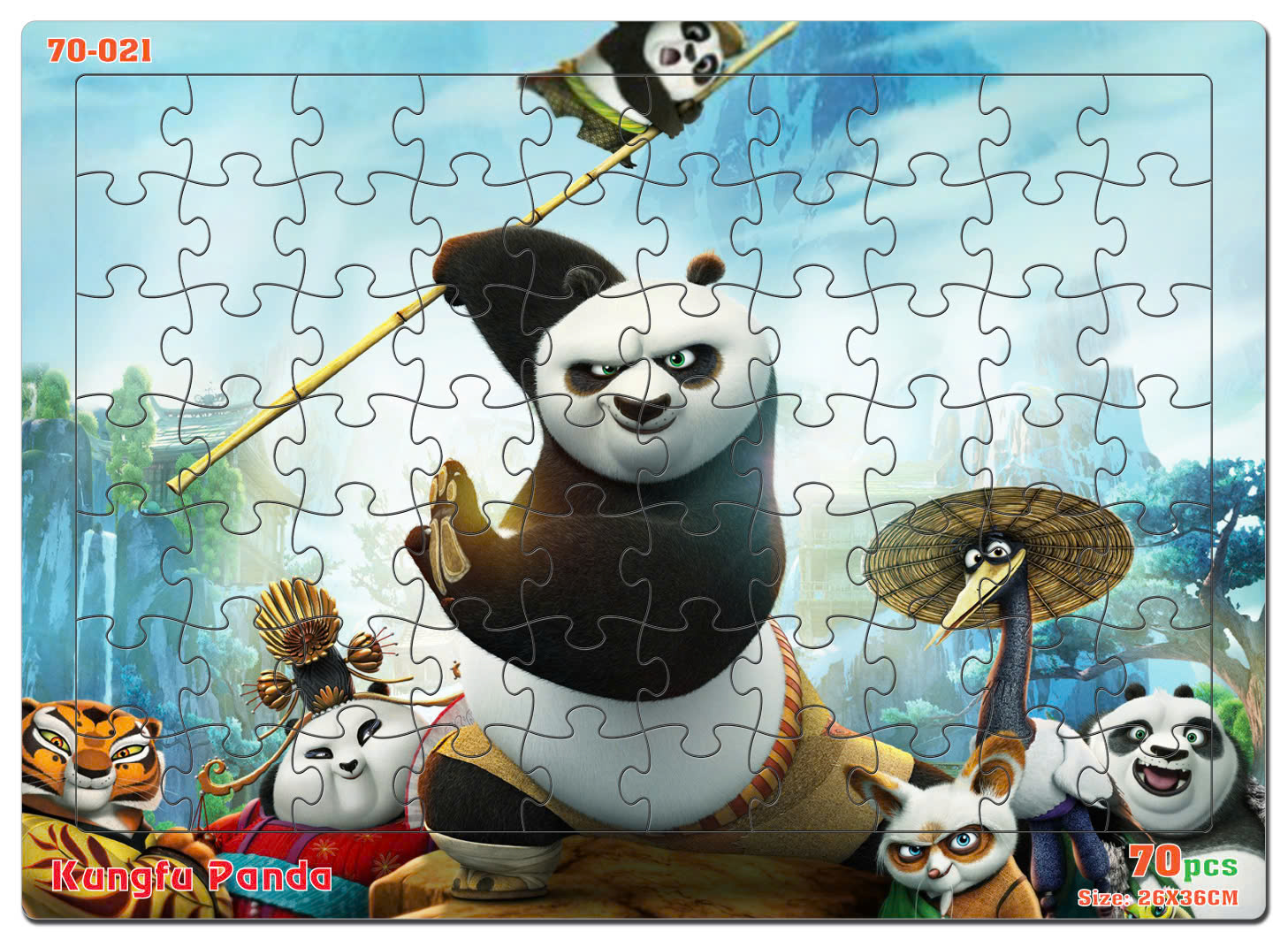 Đồ chơi xếp hình 70 mảnh Kungfu Panda