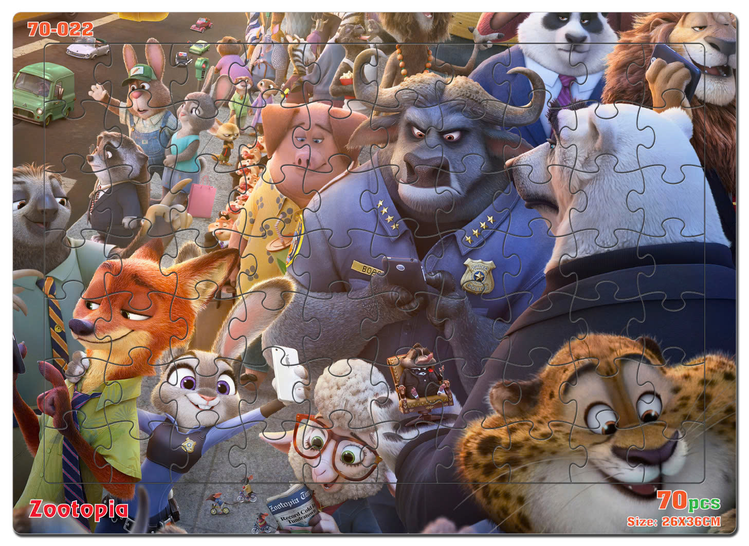 Đồ chơi xếp hình 70 mảnh Zootopia