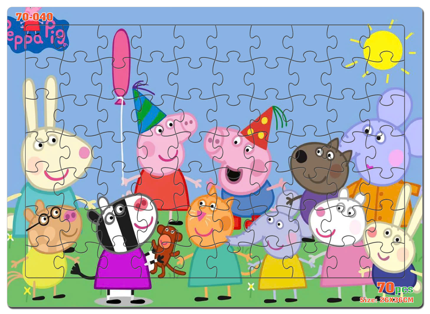 Đồ chơi xếp hình 70 mảnh Peppa
