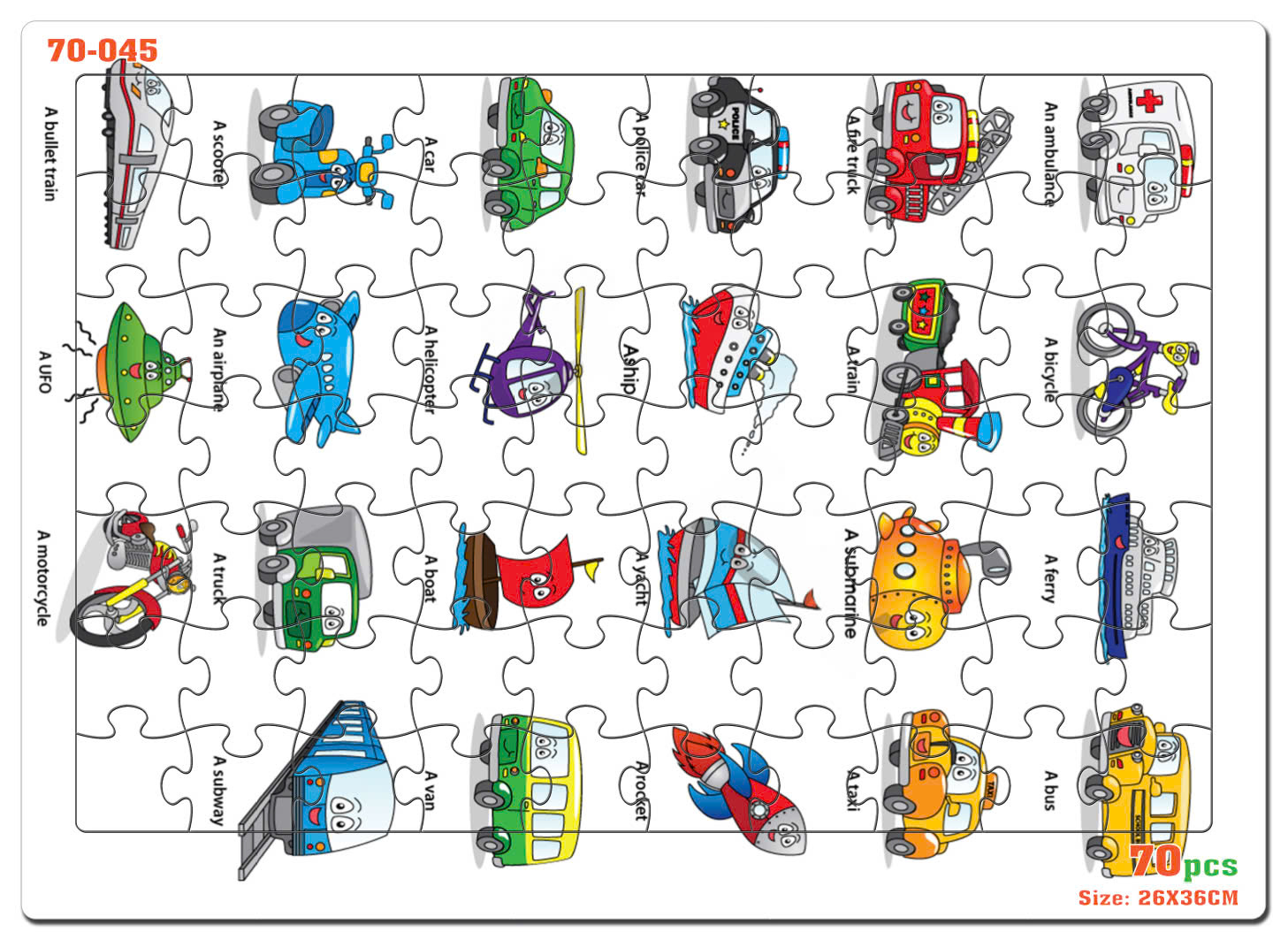 Đồ chơi xếp hình 70 mảnh - 045