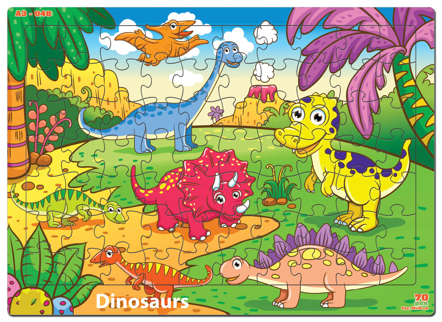 Đồ chơi xếp hình 70 mảnh Dinosaurs
