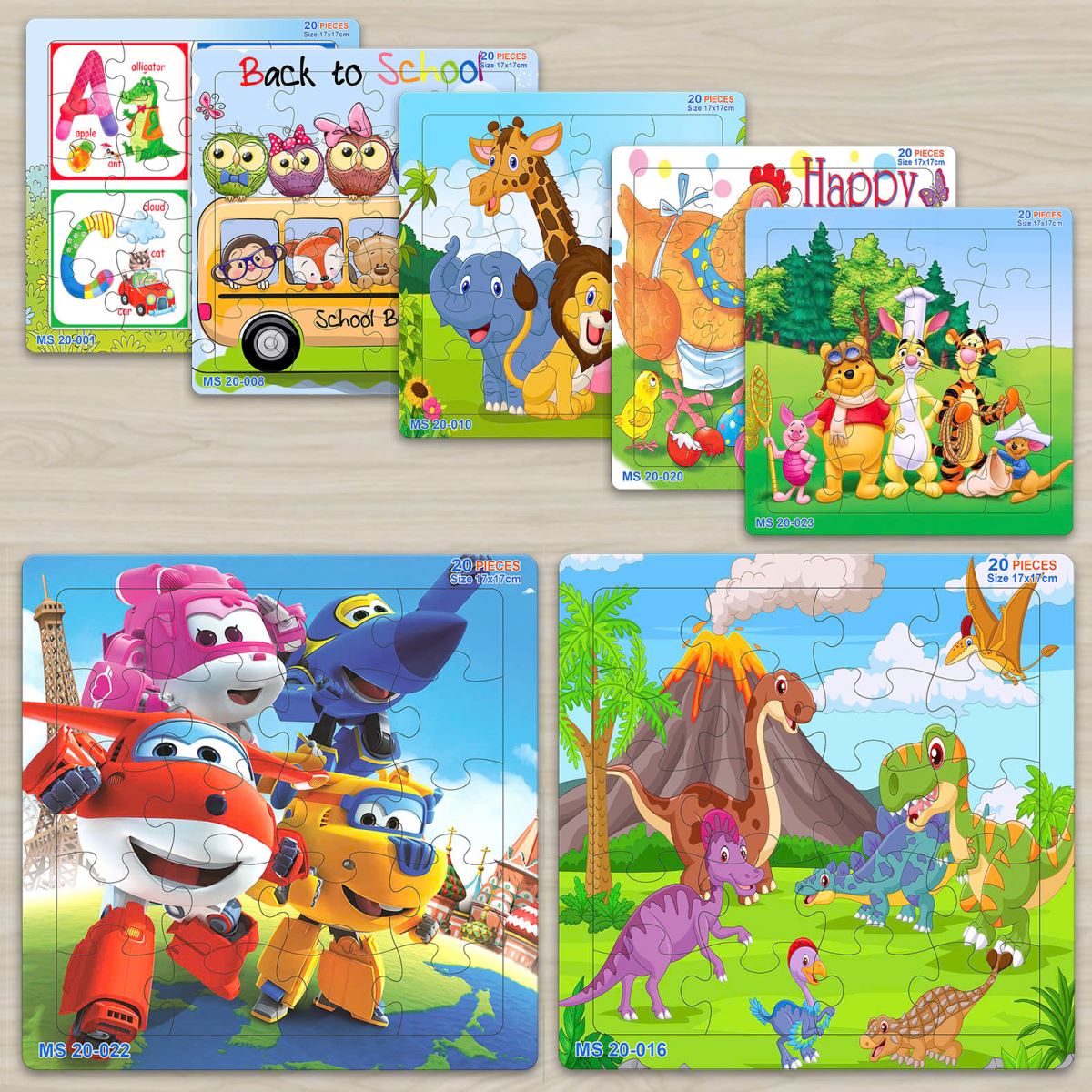 Tranh xếp hình 20 mảnh (17 x 17cm)