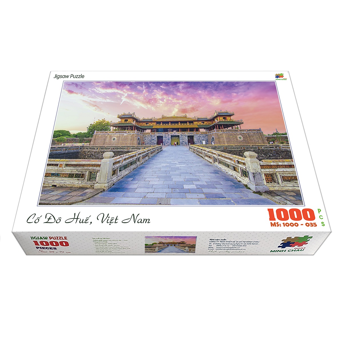 Bộ tranh xếp hình jigsaw puzzle cao cấp 1000 mảnh ghép – Cố Đô Huế