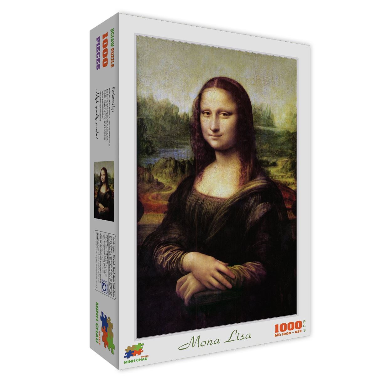 Bộ tranh xếp hình cao cấp 1000 mảnh 50x80cm – Mona Lisa