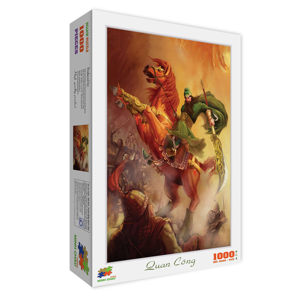 Bộ tranh xếp hình cao cấp 1000 mảnh – Quan Công