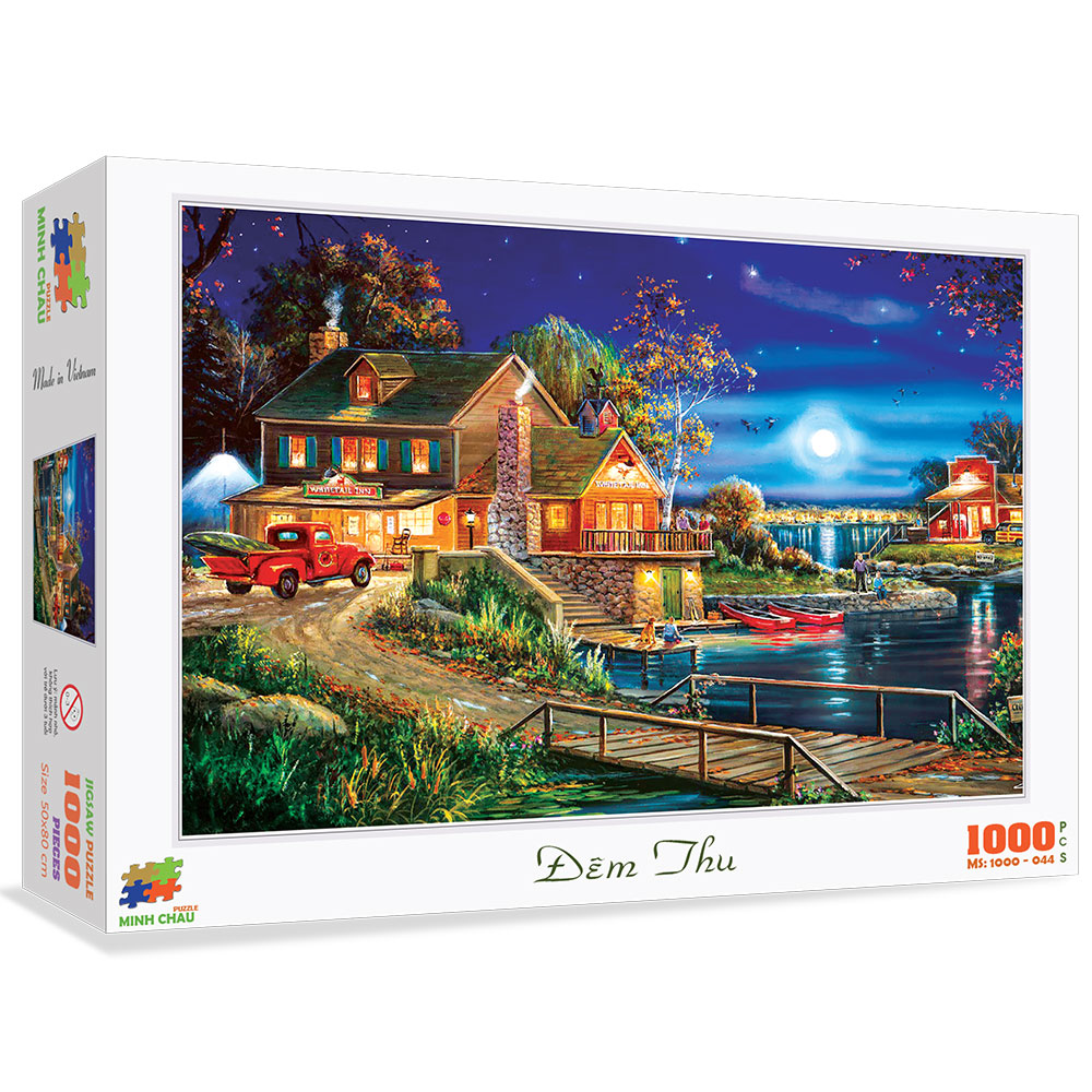 Bộ tranh xếp hình cao cấp 1000 mảnh – Đêm thu
