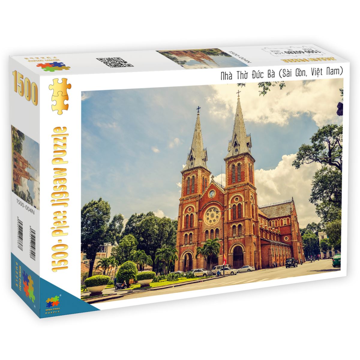 Bộ tranh xếp hình cao cấp 1500 mảnh – Nhà thờ đức bà(60x80cm)