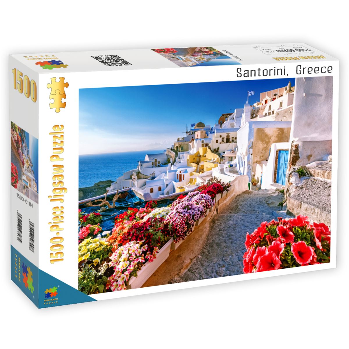 Bộ tranh xếp hình cao cấp 1500 mảnh – Santorini Greece(60x80cm)