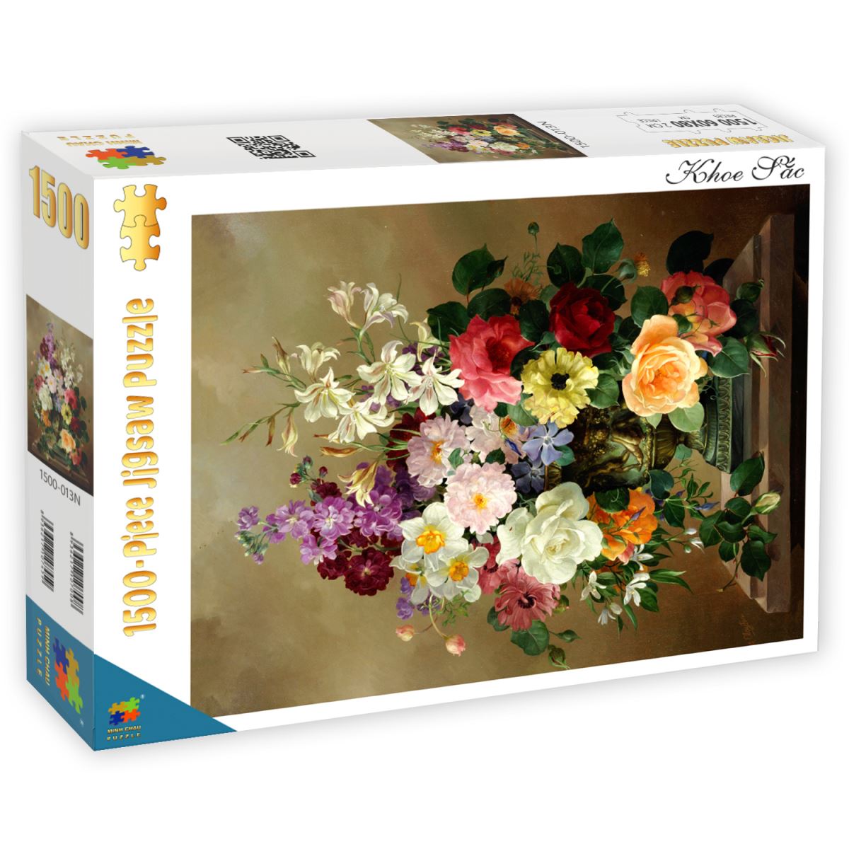 Bộ tranh xếp hình cao cấp 1500 mảnh – Khoe sắc(60x80cm)