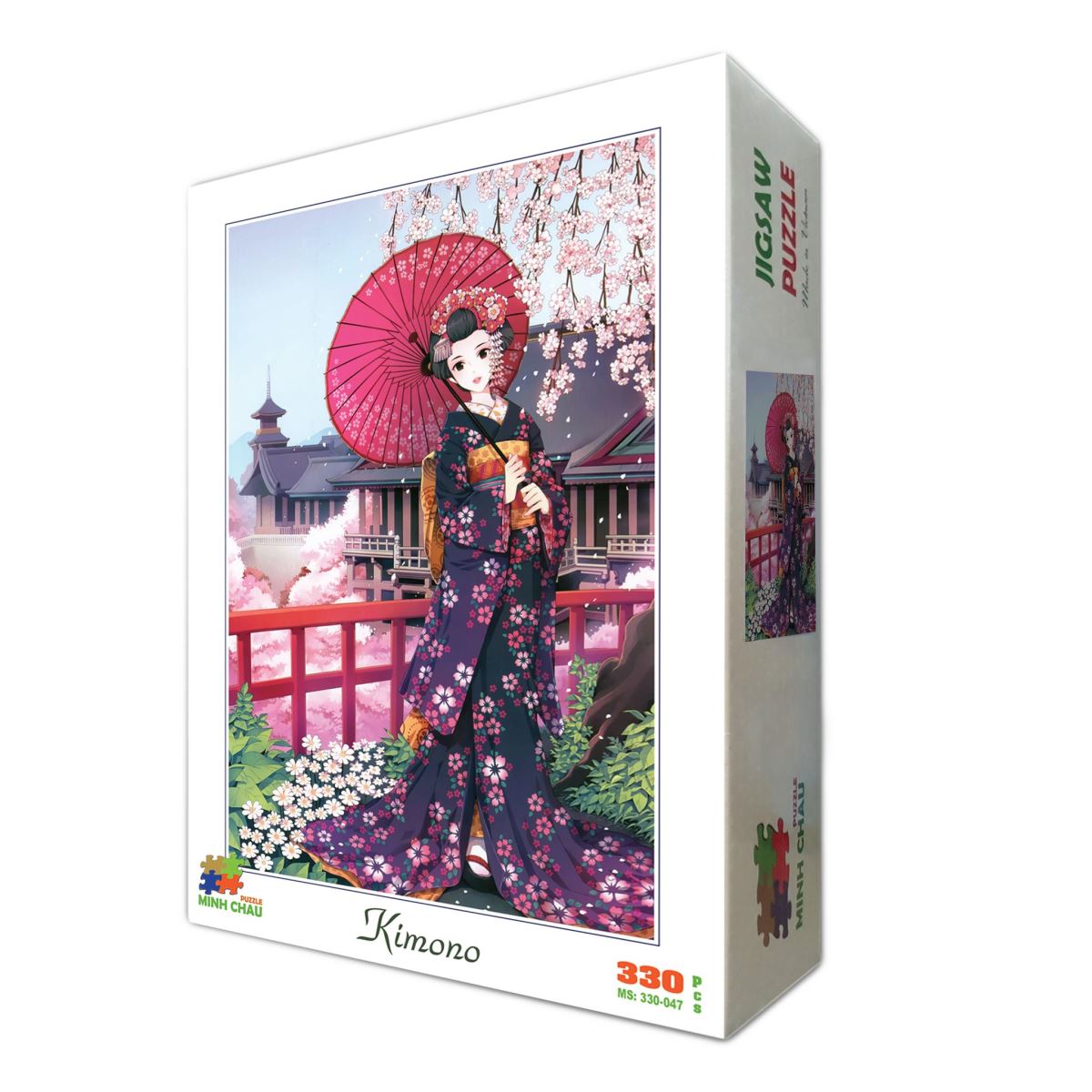 Bộ tranh xếp hình jigsaw puzzle cao cấp 330 mảnh – Kimono(30x44cm)