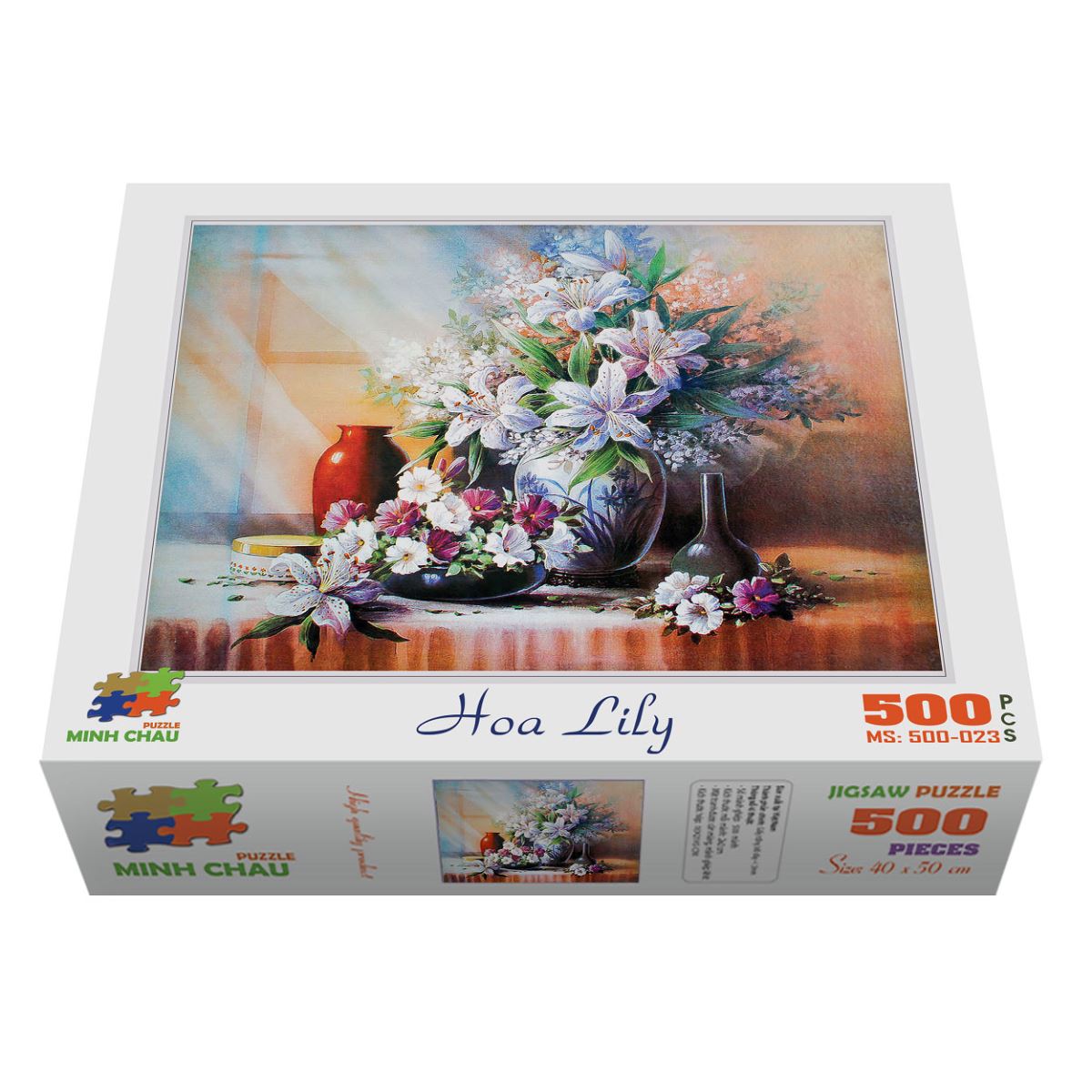 Bộ tranh xếp hình cao cấp 500 mảnh ghép – Hoa lily