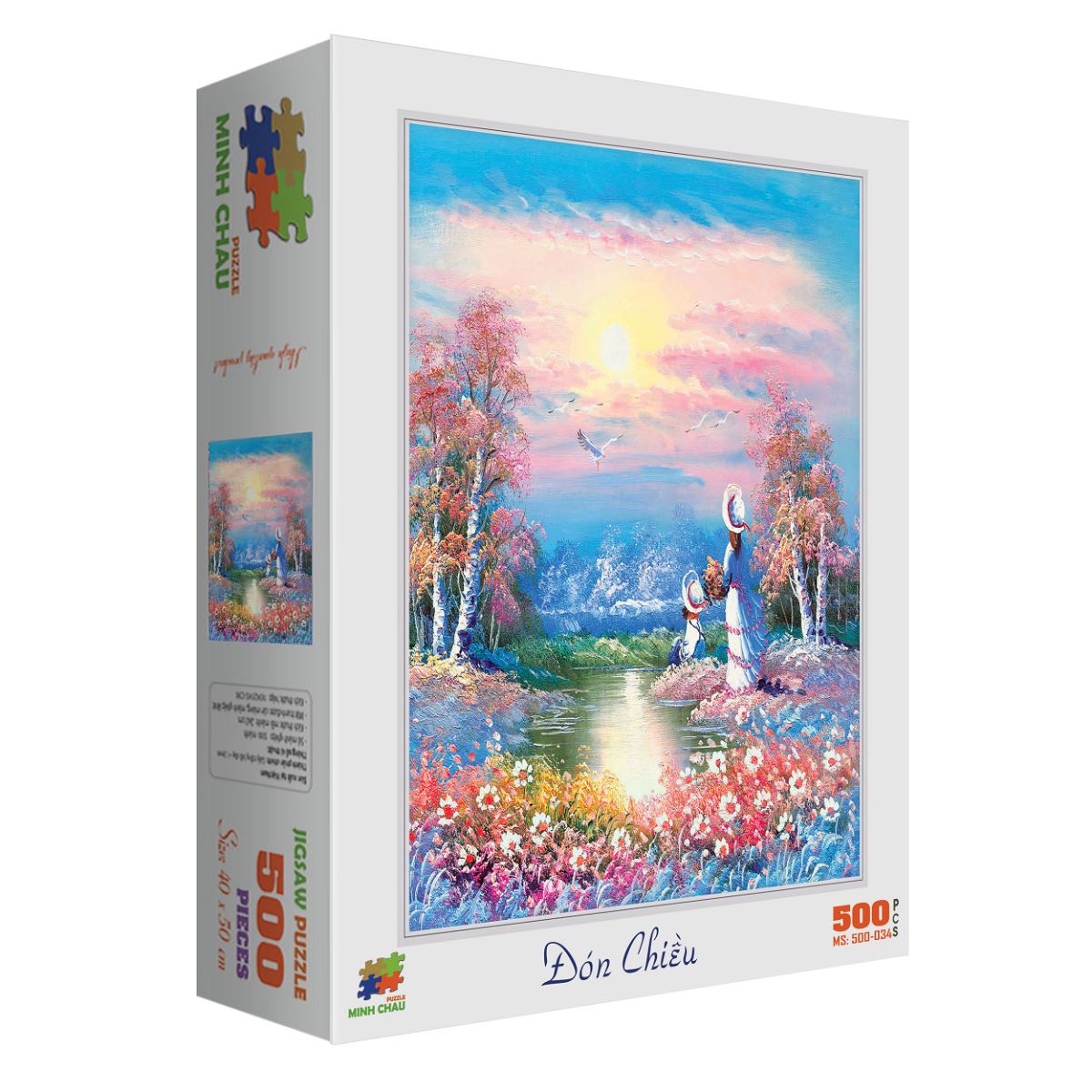 Bộ tranh xếp hình cao cấp 500 mảnh ghép – Đón chiều