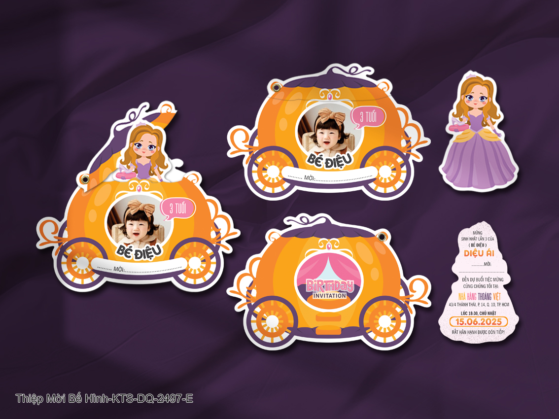 Thiệp mời bé yêu - KTS-2497-E