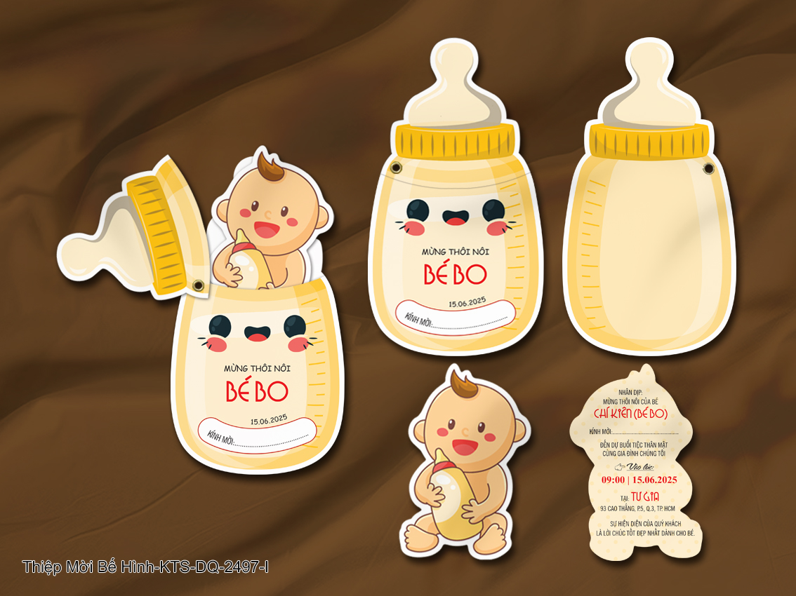 Thiệp mời bé yêu - KTS-2497-I